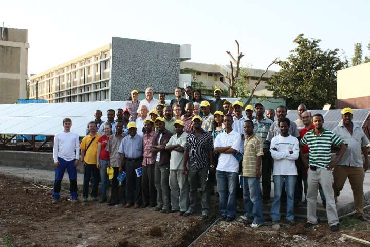 Photovoltaik-Projekt an der Universität in Bahir Dar in Äthiopien